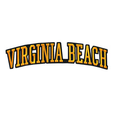 Load image into Gallery viewer, Varsity City Name Virginia Beach in Multicolor Embroidery Patch

