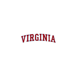 Varsity State Name Virginia in Multicolor Embroidery Patch