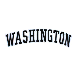 Varsity State Name Washington in Multicolor Embroidery Patch