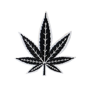 Cannabis Green White Black Multi Colors Embroidery Patch