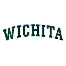 Load image into Gallery viewer, Varsity City Name Wichita in Multicolor Embroidery Patch
