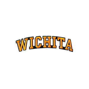 Varsity City Name Wichita in Multicolor Embroidery Patch
