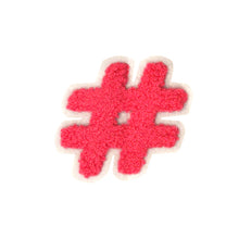 Load image into Gallery viewer, Hashtag Sharp # Sign 2.4 inch Chenille Patch

