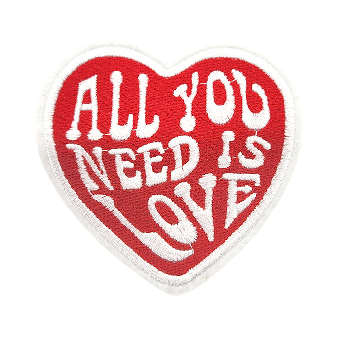 All You Need Is Love Heart Embroidery Patch – tackletwill