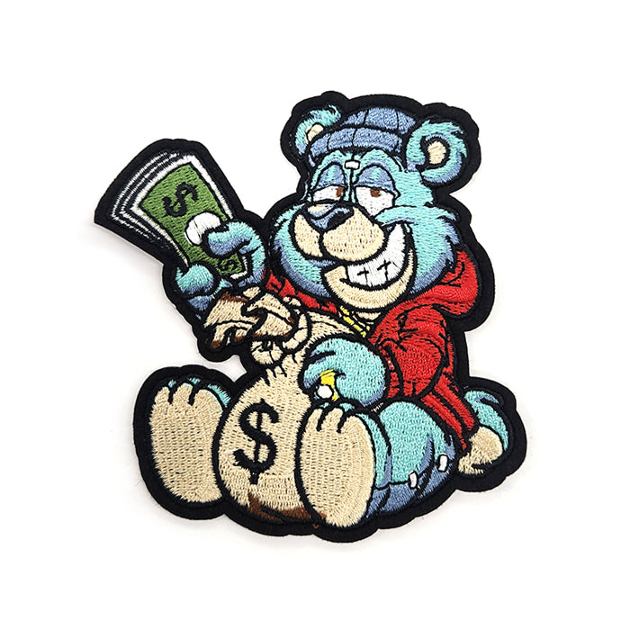 Hustle Money Hoodie Bear Embroidery Patch – tackletwill