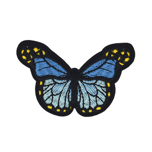 Blue Butterfly Embroidery Patch