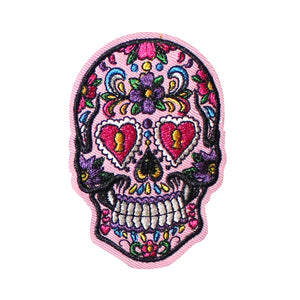 Colorful Resin Planar Sugar Skull Embroidery Patch