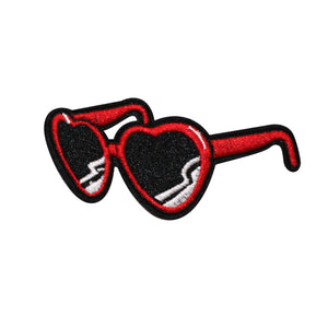 Heart Shape Sunglasses Embroidery Patch