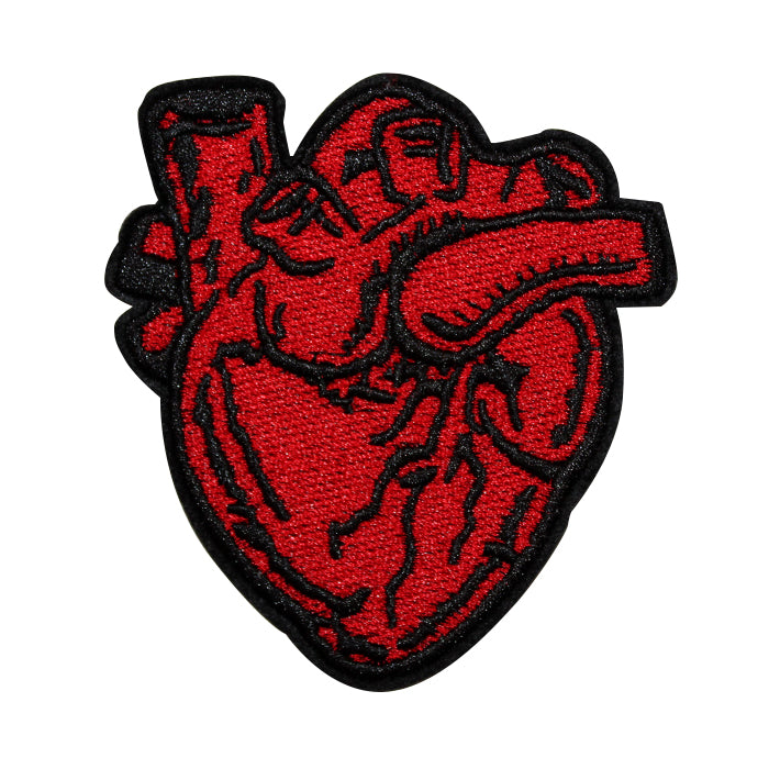 Anatomical Heart Embroidery Patch