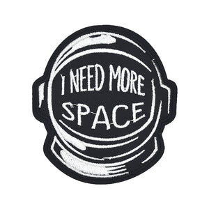 'I NEED MORE SPACE' Helmet Embroidery Patch