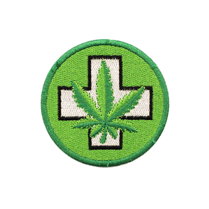Medical Green Cannabis Clinic Sign Embroidery Patch