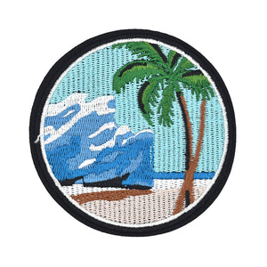 Palm Tree Ocean View Embroidery Patch