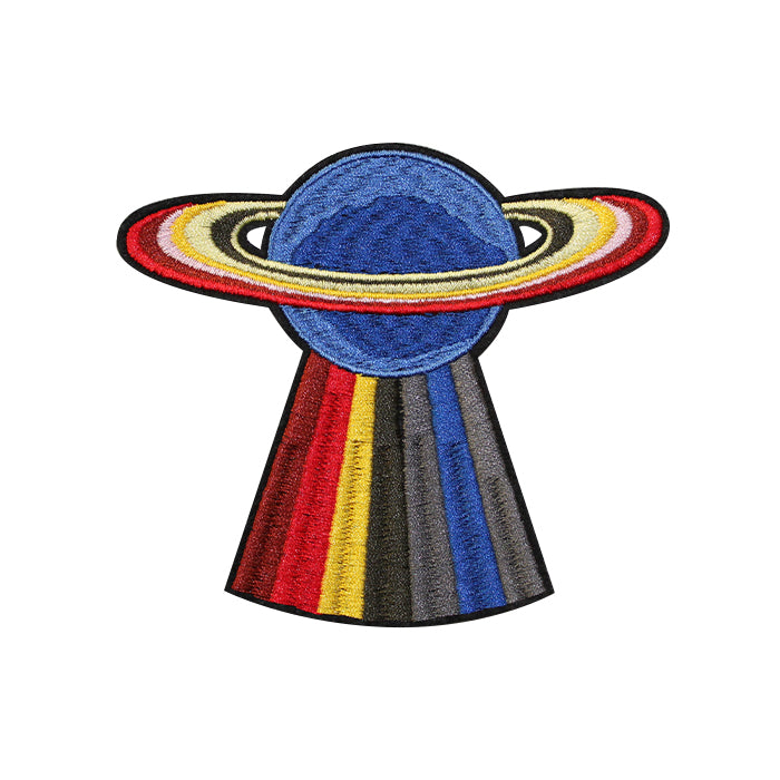 Rainbow Planet Embroidery Patch