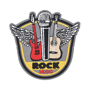 Rock Music Guitars Embroidery Patch
