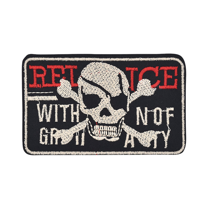 Colorful Skull Anatomy Embroidery Patch – tackletwill