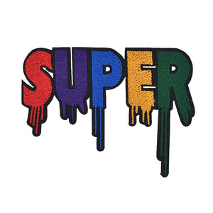 Wording 'SUPER' Embroidery Patch
