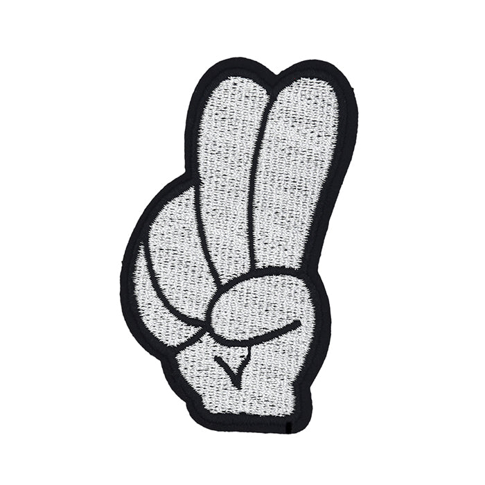 Victory Hand Gesture Embroidery Patch