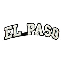 Load image into Gallery viewer, Varsity City Name El Paso in Multicolor Chenille Patch
