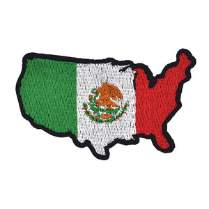 Mexico Map Embroidery Patch