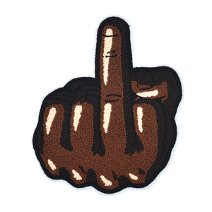 Middle Finger Chenille Patch
