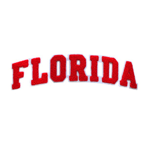 Varsity State Name Florida in Multicolor Chenille Patch