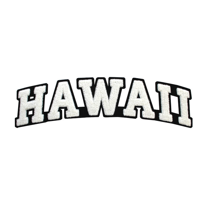 Varsity State Name Hawaii in Multicolor Chenille Patch