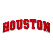 Load image into Gallery viewer, Varsity City Name Houston in Multicolor Chenille Patch
