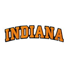Load image into Gallery viewer, Varsity State Name Indiana in Multicolor Chenille Patch
