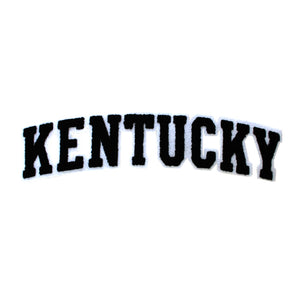 Varsity State Name Kentucky in Multicolor Chenille Patch