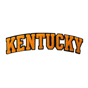 Varsity State Name Kentucky in Multicolor Chenille Patch