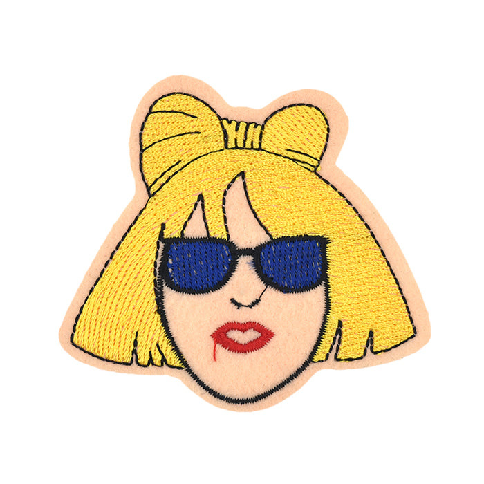 Lady Gaga Face Embroidery Patch