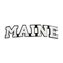 Load image into Gallery viewer, Varsity State Name Maine in Multicolor Chenille Patch
