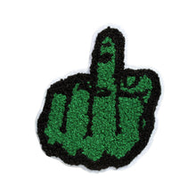 Load image into Gallery viewer, Middle Finger in Multicolor Chenille Patch
