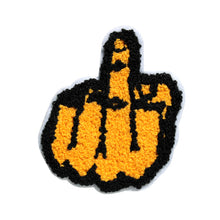 Load image into Gallery viewer, Middle Finger in Multicolor Chenille Patch
