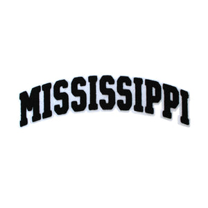 Varsity State Name Mississippi in Multicolor Chenille Patch