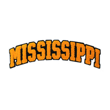 Load image into Gallery viewer, Varsity State Name Mississippi in Multicolor Chenille Patch
