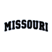 Load image into Gallery viewer, Varsity State Name Missouri in Multicolor Chenille Patch
