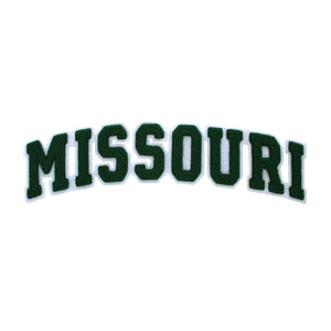 Varsity State Name Missouri in Multicolor Chenille Patch