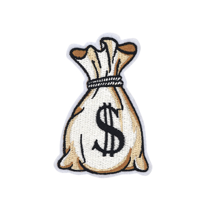 embroidered tackle bag Money Bag Embroidery Patch