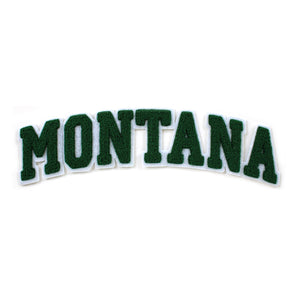 Varsity State Name Montana in Multicolor Chenille Patch
