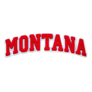 Varsity State Name Montana in Multicolor Chenille Patch