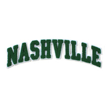 Load image into Gallery viewer, Varsity City Name Nashville in Multicolor Chenille Patch
