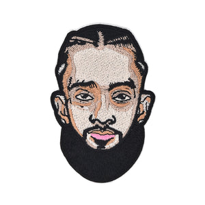 Rapper Nipsey Face Embroidery Patch