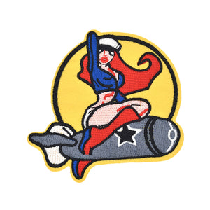 Rocket Girl Embroidery Patch