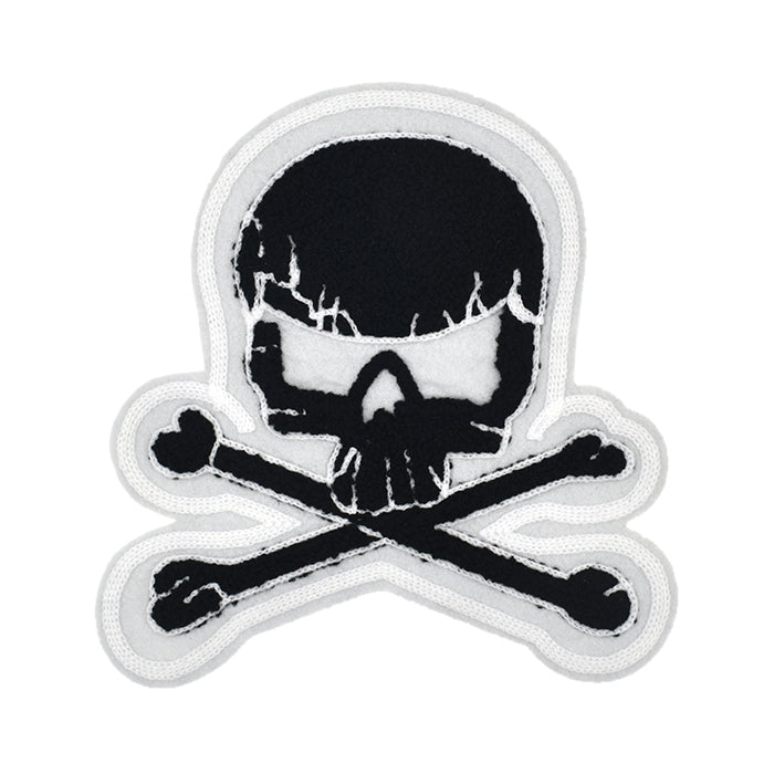 Pirates Skull and Crossbones Skeleton Chenille Patch