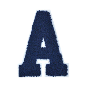 NAVY BLUE Letter Varsity Alphabets A to Z Navy Blue 8 Inch