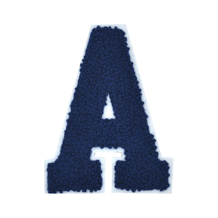 NAVY BLUE Letter Varsity Alphabets A to Z Navy Blue 6 Inch