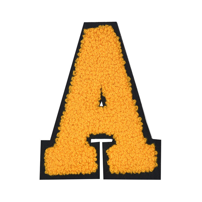 Letter Varsity Alphabets A to Z Yellow Black 6 Inch