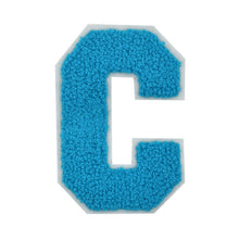 Load image into Gallery viewer, Letter Varsity Alphabets A to Z Turquoise Blue 8 Inch
