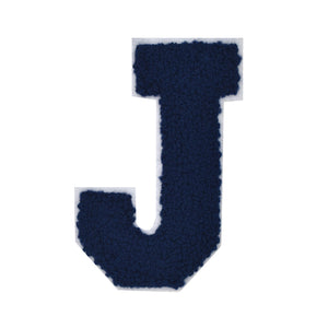 NAVY BLUE Letter Varsity Alphabets A to Z Navy Blue 2.5 Inch